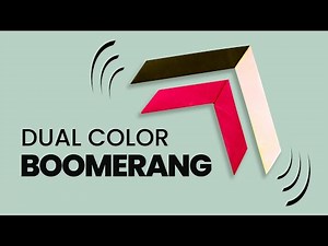 How to Fold an Origami Boomerang Step by Step |Throw Boomerang Origami Papercraft | DIY Paper Weapon