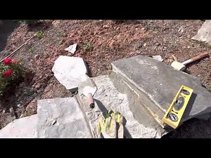 Building Flagstone Garden Steps on a Slope
