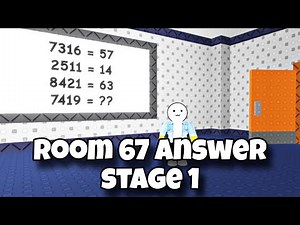 How to Complete Room 67 in Escape 99 Rooms Roblox | stage 1 room 67 answer