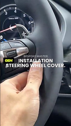 The Right Way to Install a Steering Wheel Cover (Perfect Fit) #shorts #steeringwheelcover