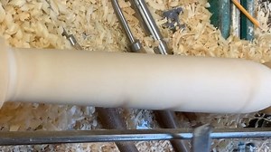 Very short on time today but turning pine newels reminds me the most efficient and cleanest cut on a taper will always be a sharp skew. It’s such a satisfying sound. | The woodturners