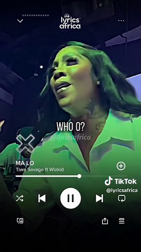 Tiwa Savage ft Wizkid - Ma Lo (Lyrics) | Afrobeats Song with Lyrics