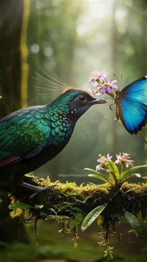 BIRD Of Paradise (Parotia Carolae) #birdofparadise #birdlovers #exoticbird #shorts #youtubeshorts