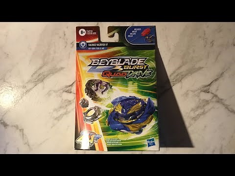 Beyblade Burst QuadDrive ( SALVAGE VALTRYEK V7) Unboxing And QR Code