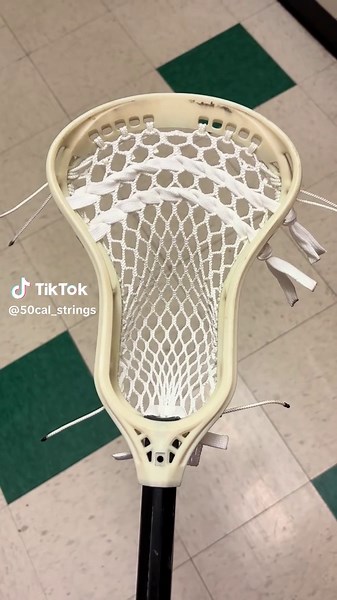 StringKing Mark 3V with 5x Mesh #lacrosse #lax #50cal_strings #lacrossestringing #lacrossetok
