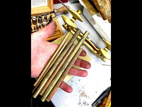 #038 New bearing to a 250 year-old Tallcase / longcase clock mechanism using traditional materials.