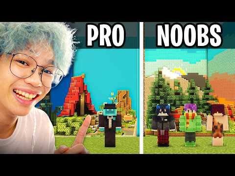 Build Battle 1 Pro vs 3 Noobs! Ga Nyangka Mereka Jago Banget!!
