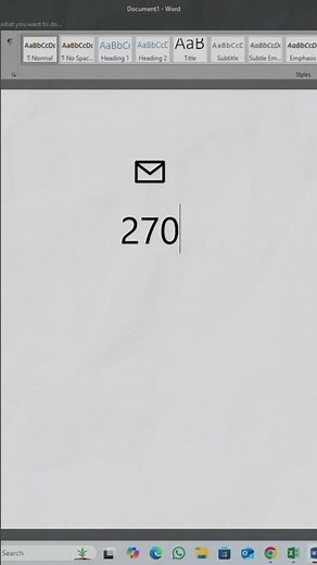 How to Insert Email Icon in MS Word | Shortcut Trick #msword #shorts