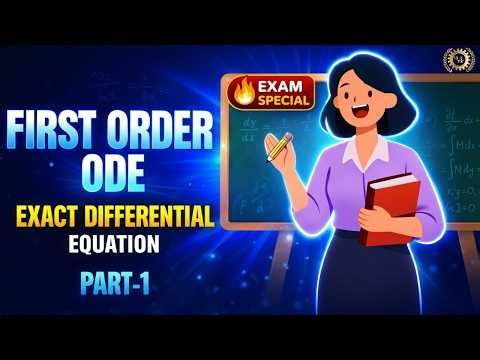 First Order ODE || Exact Differential Equation Explained || by Sushree Sangita Ma’am