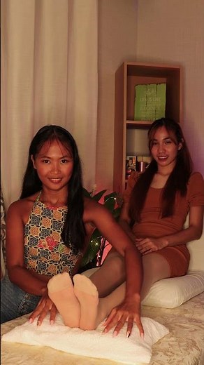 Sleep Therapy Foot Nylon Tickle Massage with Japanese-beauty Kristel!😍
