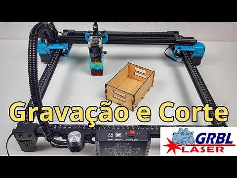 Tutorial - Como fazer gravação e corte no laser GRBL? Cnc laser two trees tts-55