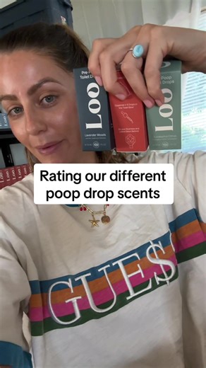 Scent comparison for all four of our poop drops #smallbusiness #fragrance #ratingthings