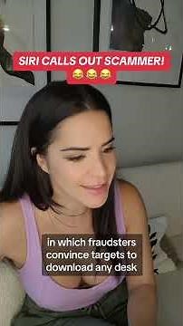 Siri Calls Out Scammer!