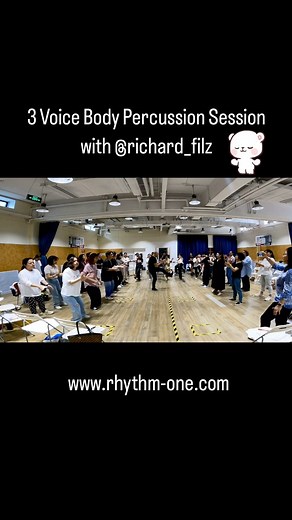 16K views · 26 reactions | Body Percussion with Richard Filz. 3 groups playing different rhythms.  Learn this Body Percussion in the NEW Body Percussion Level 1-10 course released on March 10th 2024 on www.rhythm-one.com | RhythmOne | Facebook