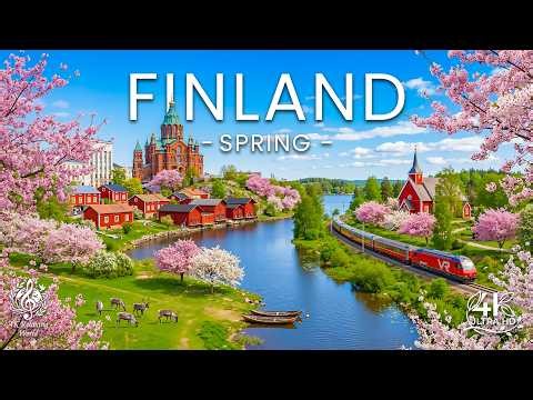 Spring Finland 4K Ultra HD • Stunning Footage Finland, Scenic Relaxation Film with Calming Music