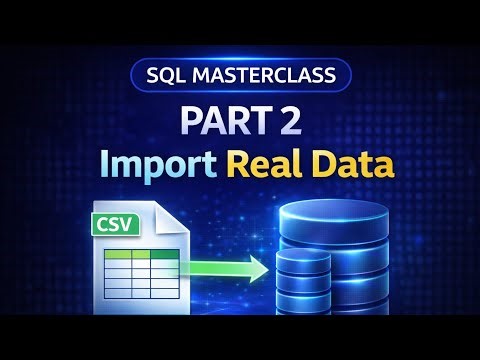 SQL Masterclass Part 2 –How to Import Real E-Commerce Data into MySQL (Full Guide)
