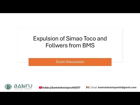 Discussion on the expulsion of Simão Toco and his followers from BMS