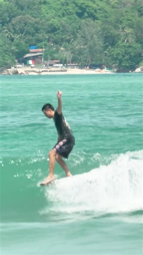 High tide at Kalim Reef is pure magic. The water finally pushes over the sharp coral. #surfthailand