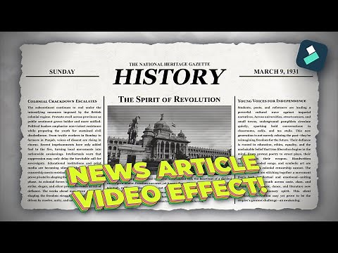 How to Create CINEMATIC News Article Animation in Filmora