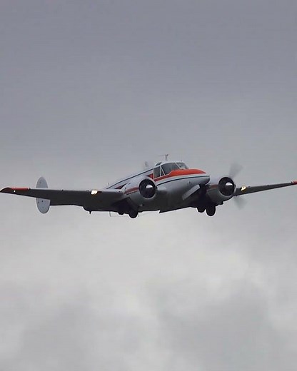 STORM Departure of Beech H18