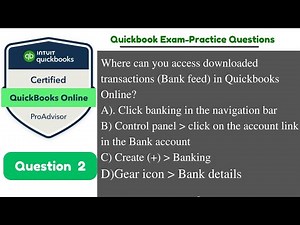 Where can you access downloaded transactions (Bank feed) in Quickbooks Online?