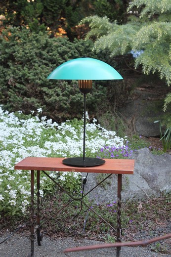 Vintage Mid Century / Post Modern Table Lamp - Perforated Mushroom Lamp - Etsy