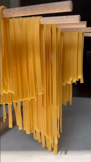 Fresh Fettuccine Recipe made with a KitchenAid Mixer and Pasta Attachment #pasta #fettuccine