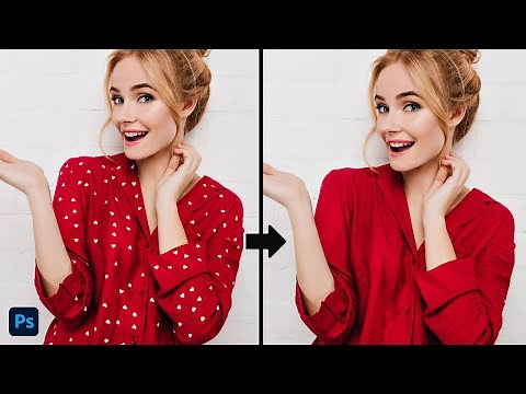 How to remove patterns from clothes in Photoshop | Photoshop tutorial