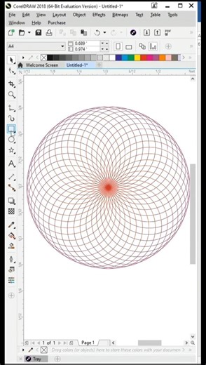 coreldraw flower design #digitalcreator #excel #viral #graphicdesign #explorepage #logo #logodesign