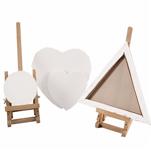 [Hot Item] 280g/380g Heart Shape Pure Cotton Canvas Panels for School Studio Drawing