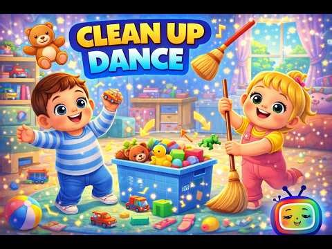 Clean Up Dance🧸🧹| Clean Up Song for Kids | Nursery Rhymes & Toddler Songs #nurseryrhymes #fypシ゚viral