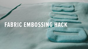 How to Emboss Fabric with Screen Printing