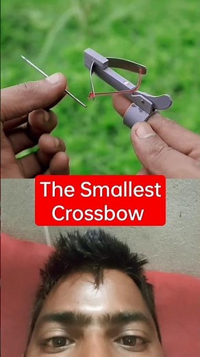 The Smallest Crossbow #edc #crosbow #knife #minicrossbow #survival #crossbow #bushcraft #bow #tools
