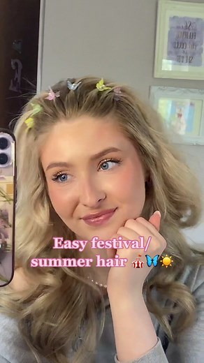 Adorable 90's Butterfly Clip Hairstyles