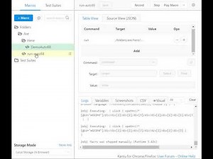 Selenium IDE "RUN" Command with absolute paths