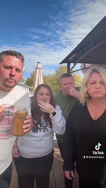 Green Kamikozees Loaded Potato Pickles | The Pickled Guy