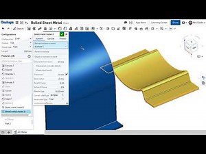 Rolled Sheet Metal | What's New in Onshape - January 2, 2018