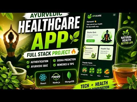 Ayurvedic Healthcare App 🌿 | Full Stack Project (React + Node + MongoDB)