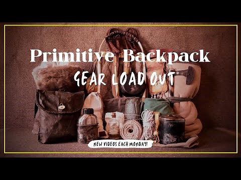 Winter Survival Primitive Backpack Gear Load Out