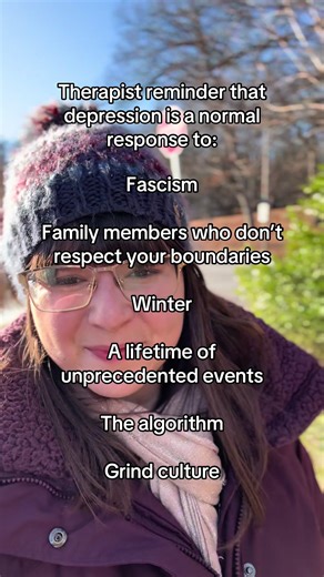 ❄️ It’s not you! ☃️ 🛋️ Need more support? I am currently accepting individual clients and group members! Reach out for a free intro call. Disclaimer: This content is made for educational/entertainment purposes only. Social media is not therapy. #therapy #mentalhealth #depression #burnout #wellness