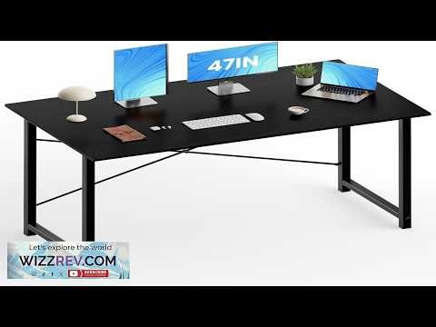 OLIXIS 47 Inch Home Office Desk Small Computer Work Table with X Shaped