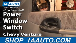 How to Replace Power Window Switch 1997-2005 Chevy Venture