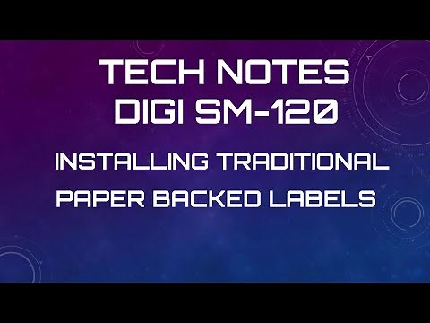 DIGI SM 120 TRADITIONAL LABEL INSTALLATION 2