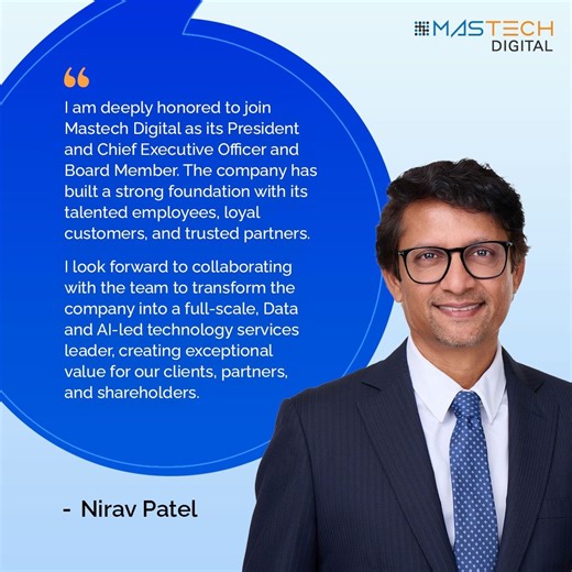 #leadership #technology #digitaltransformation #ai #mastechdigital | Nirav Patel | 360 comments