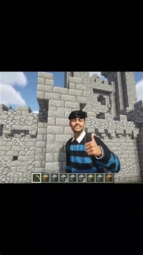 I built a castle in Minecraft game🤯 #ai #gemini #minecraft #minecraftshorts #ytshorts #tranding