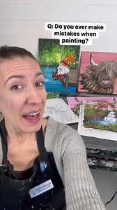 35K views · 791 reactions | Q: Do you ever make mistakes when painting? The creative process is messy! #art #artist #painting #acrylicpainting #creativeprocess #artteacher | Emily Seilhamer Art | Facebook