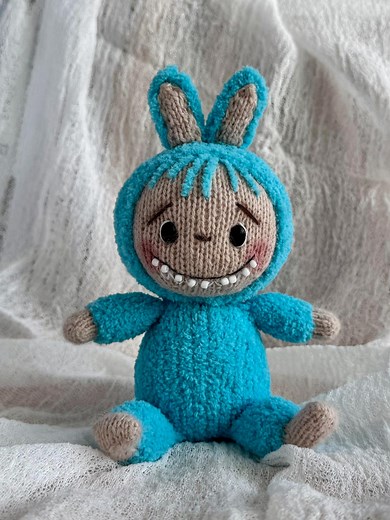 The Knitted Toothy Monster. Knitting Pattern Toy. - Etsy