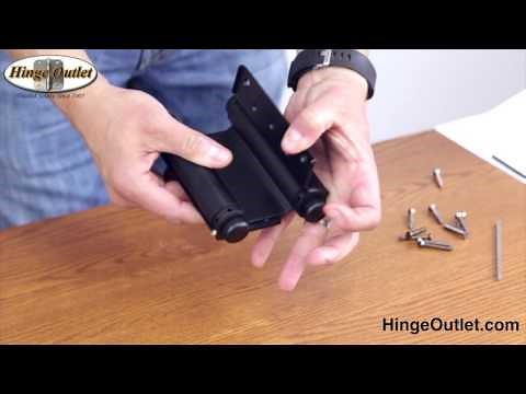 How to Adjust a Double Action Hinge also known as a Saloon Door Hinge