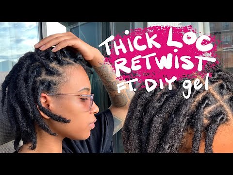 THICK Loc Retwist: DIY Gel