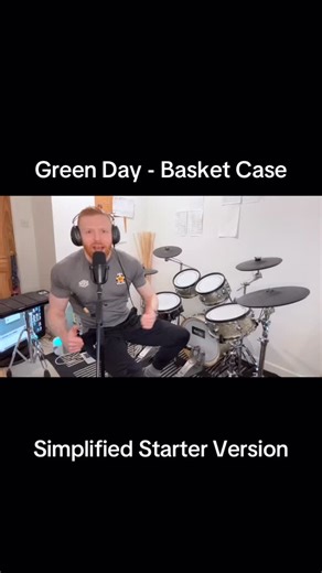 Full version also on my YouTube - Mike Barnes Drums 🥁#DrumCover #BeginnerDrums #BasketCase | Mike Barnes Drums